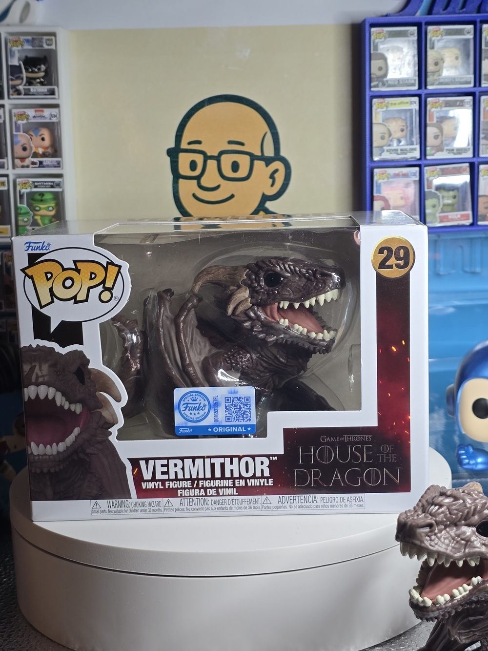 Funko Vermithor Dragon Figure - Brown and Cream - Picture 3 of 9